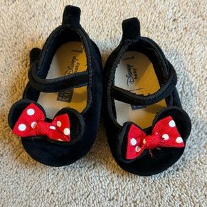 Baby Gap Disney Minnie Mouse Infant Girl Shoes NWOT Size 3-6 Months